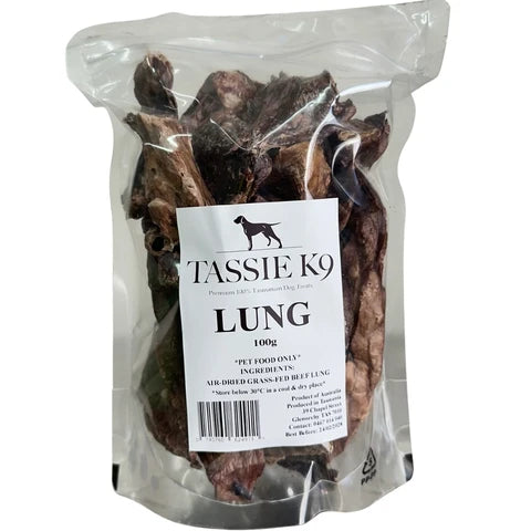 Grass-Fed Beef Lung Dog Treats - 100g
